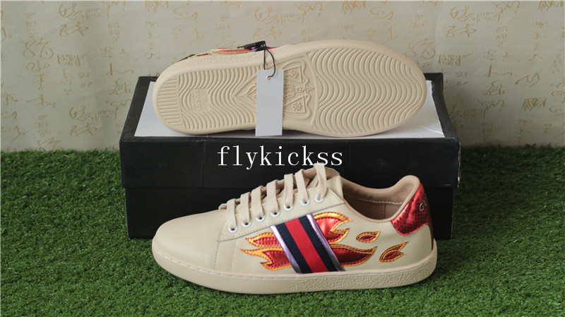 GC Ace Embroidered Beige Flame